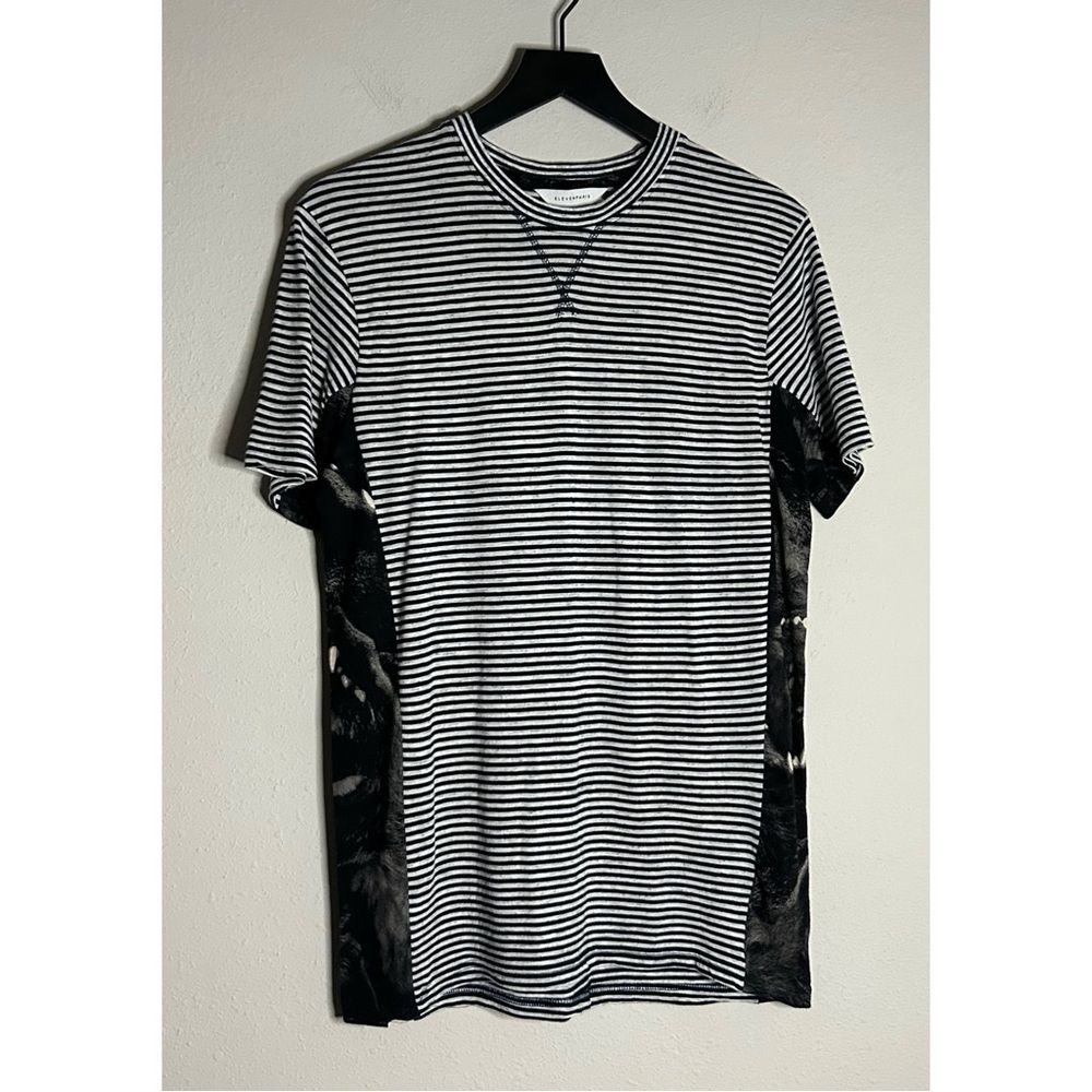 Eleven Paris Mixed Print Short Sleeve Tee Size S